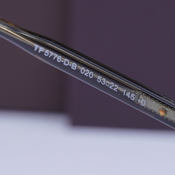 Tom Ford FT5776-D-B 020 Square Eyeglasses 53m - Grey/Blue Light Block - Picture 5 of 9